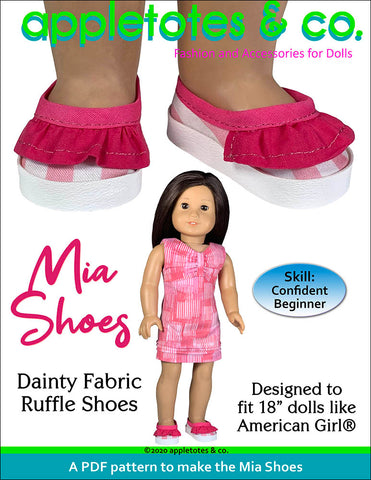 mia shoes 18 inch doll pattern