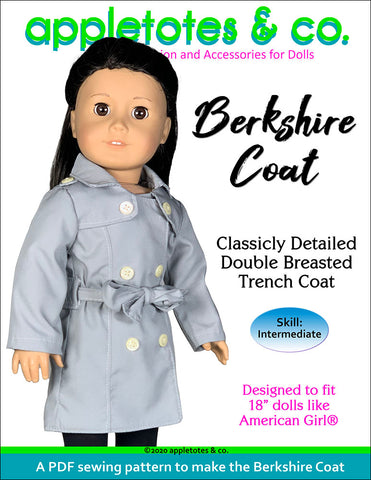 Berkshire Coat Sewing Pattern 18 Inch Dolls