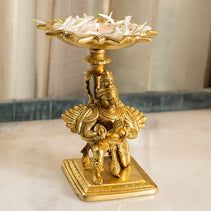 Antique Brass Garud with Diya