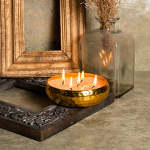 Brass Luxury Scented Candle Urli