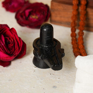 Impressive Black Marble Shivling