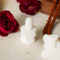 Impressive White Marble Shivling