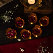 Flicker Led Diya Set of 6