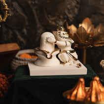 Divine Ganesha with Shivling Idol