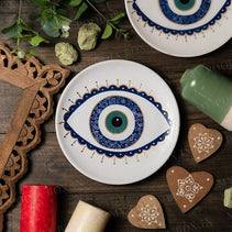 Evil Eye Handcrafted Wall Decor Plate