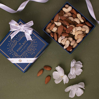 Navy Blue Dry Fruit Box - 100gms