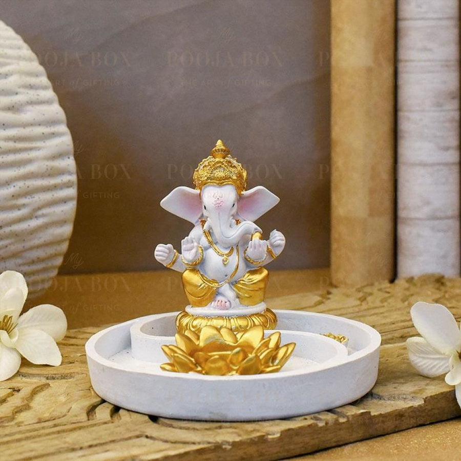 Buy Beautiful Ganpati Incense & T-light Holder Online in India ...