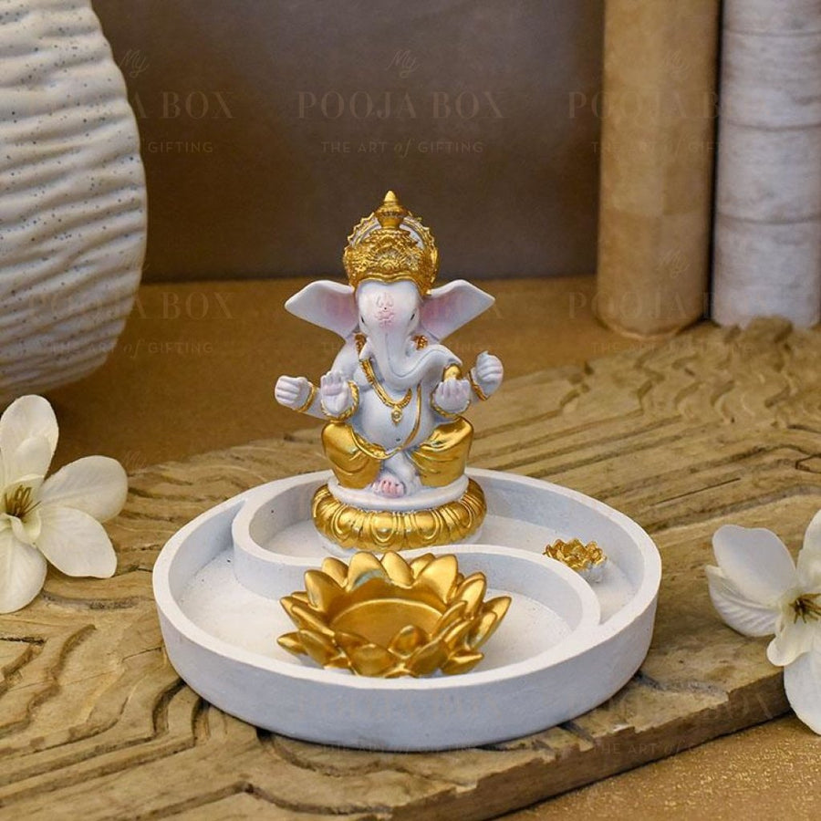 Buy Beautiful Ganpati Incense & T-light Holder Online in India ...