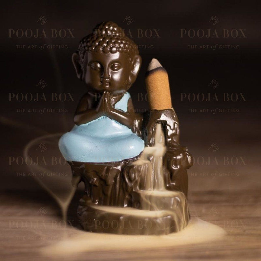 Buy Little Buddha Backflow Smoke Waterfall Incense Burner Holder ...