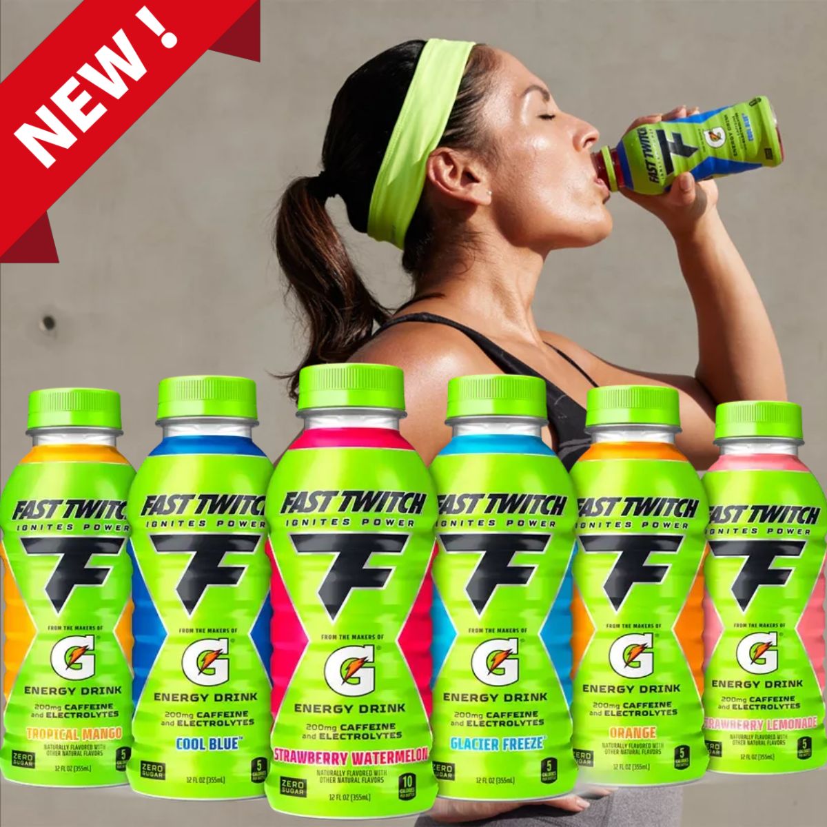 Gatorade's All New Fast Twitch Energy Drink Features 200mg Caffeine