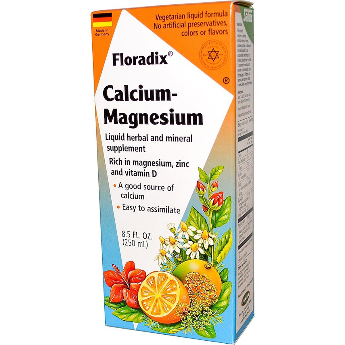 Floradix Calcium Magnesium W Zinc Vitamin D And Herbs 8 5 Fl Oz Best Price Nutrition