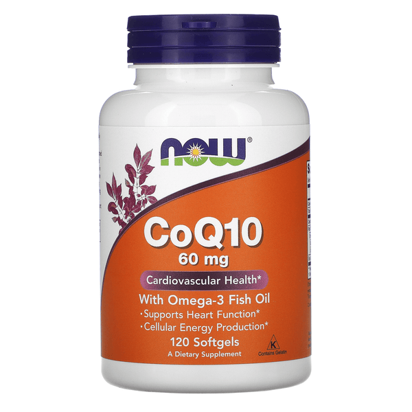 Now Foods Vitamins, Minerals, Herbs & More Now Foods CoQ10 60 Mg with Omega-3 120 Softgels