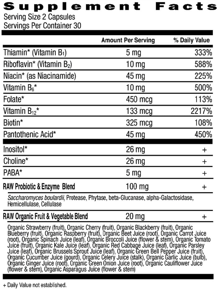 Garden Of Life Vitamin Code Raw 120 VC Vitamin B Supplement