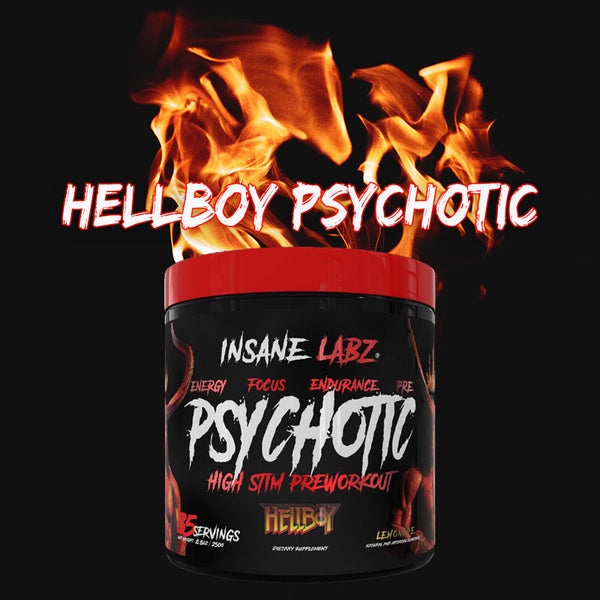 Psychotic Hellboy Pre Workout- 35 servings - Blue Raspberry By Insane Labz  - Walmart.com