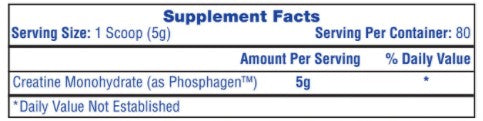Hi Tech Creatine Monohydrate Supplement Facts 400 Grams