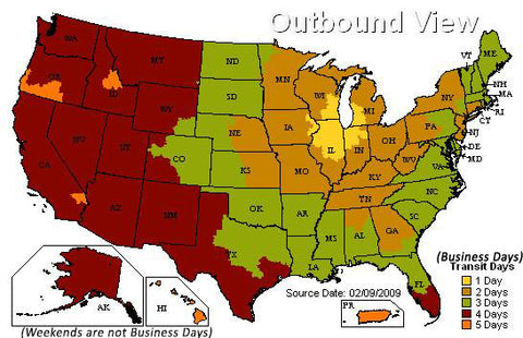 my supplement store shipping map