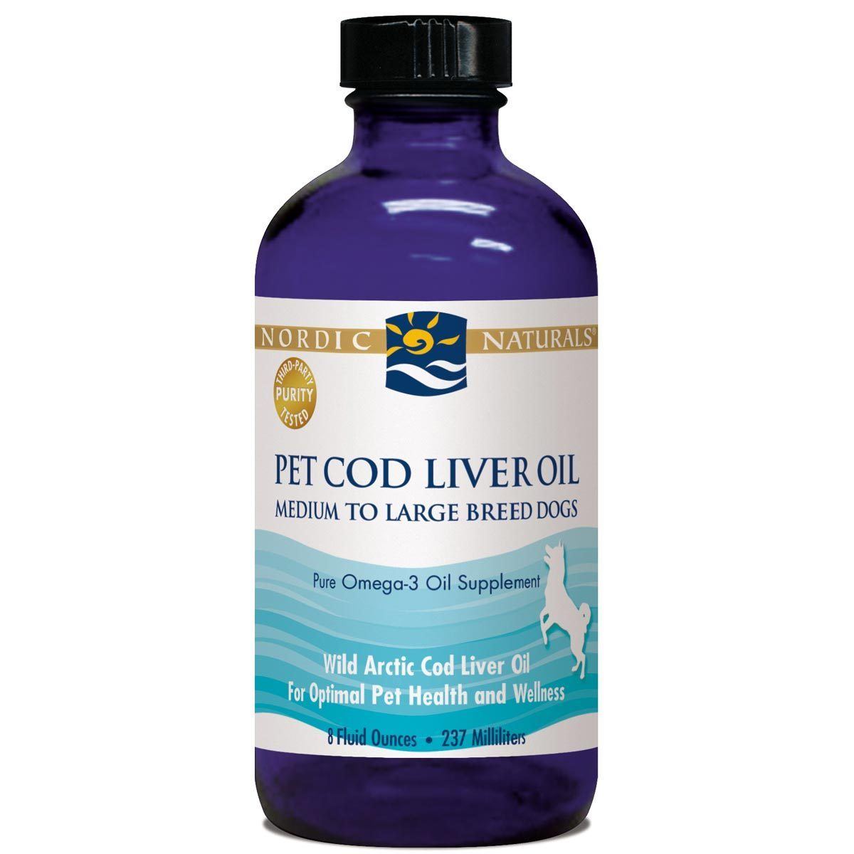 Nordic Naturals PET Arctic Cod Liver Oil Plain 8 oz Pet Supplements Nordic Naturals  (1058005385259)