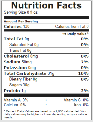 rockstar nutrition facts