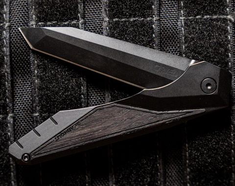 black folding pocket knife