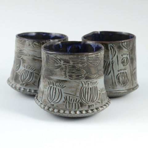 poppy pod cups jacquie blondin ceramics