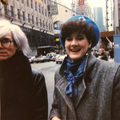 Andy Warhol and me jacquie blondin 1986