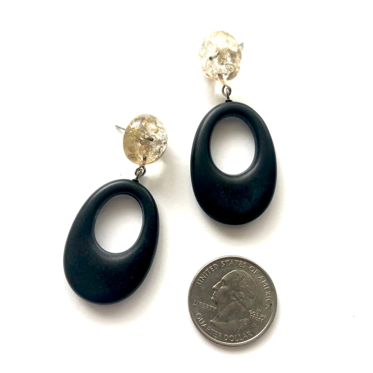gold mercury earrings