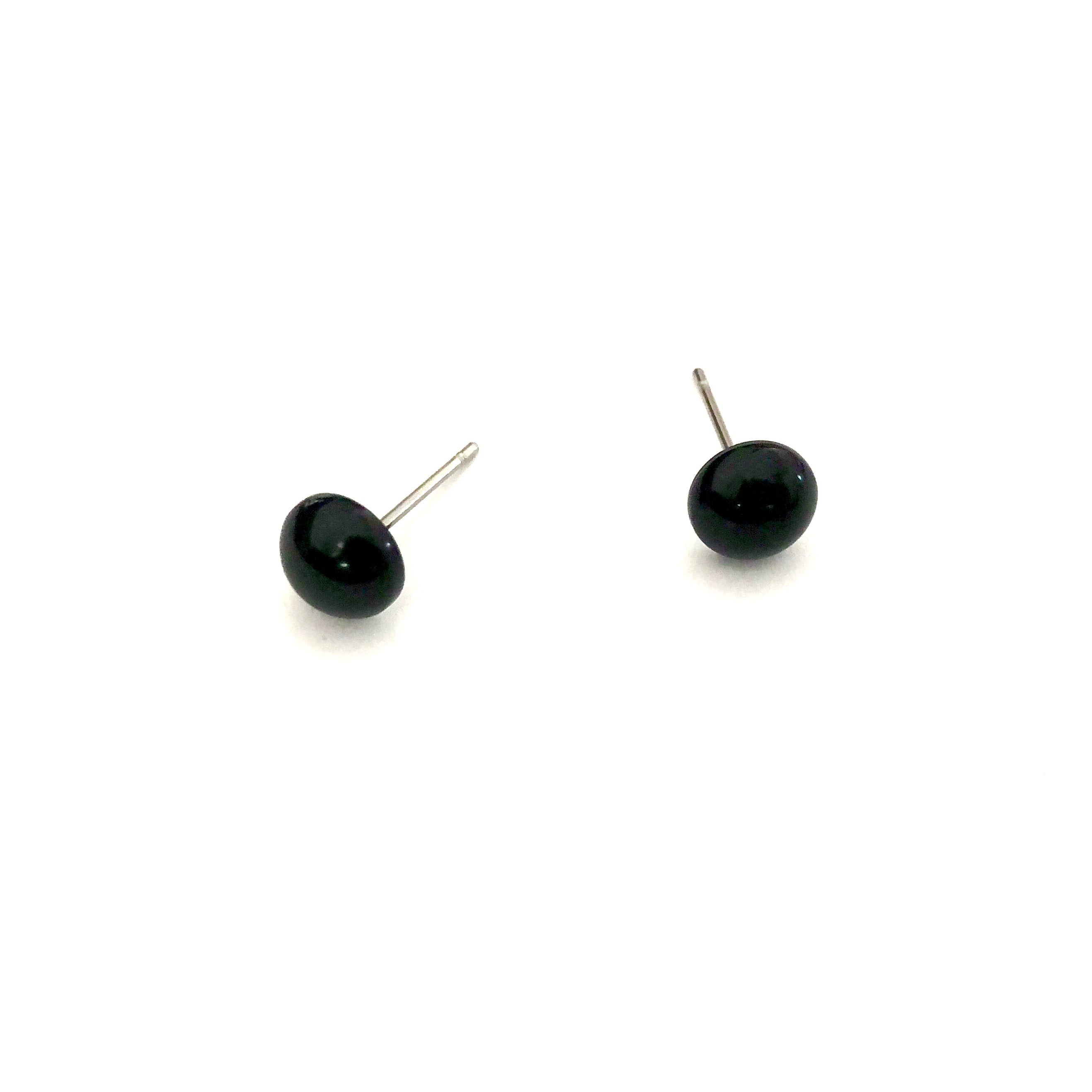 Black Galaxy Retro Button Stud Earrings – Leetie Lovendale