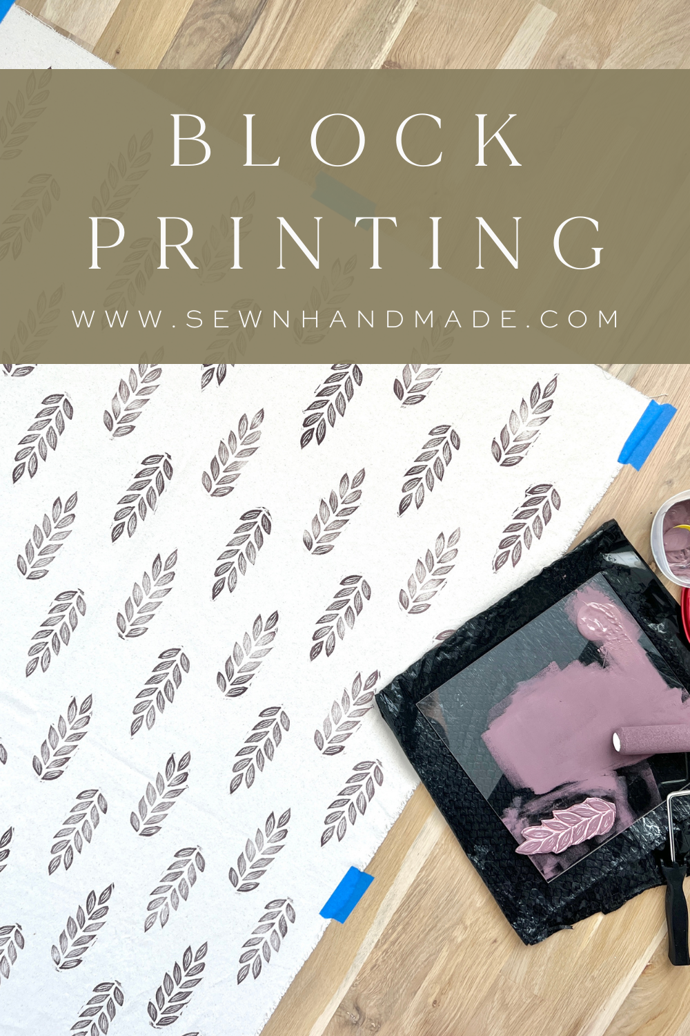 Speedball block printing kit - make your on pattern design on fabric 