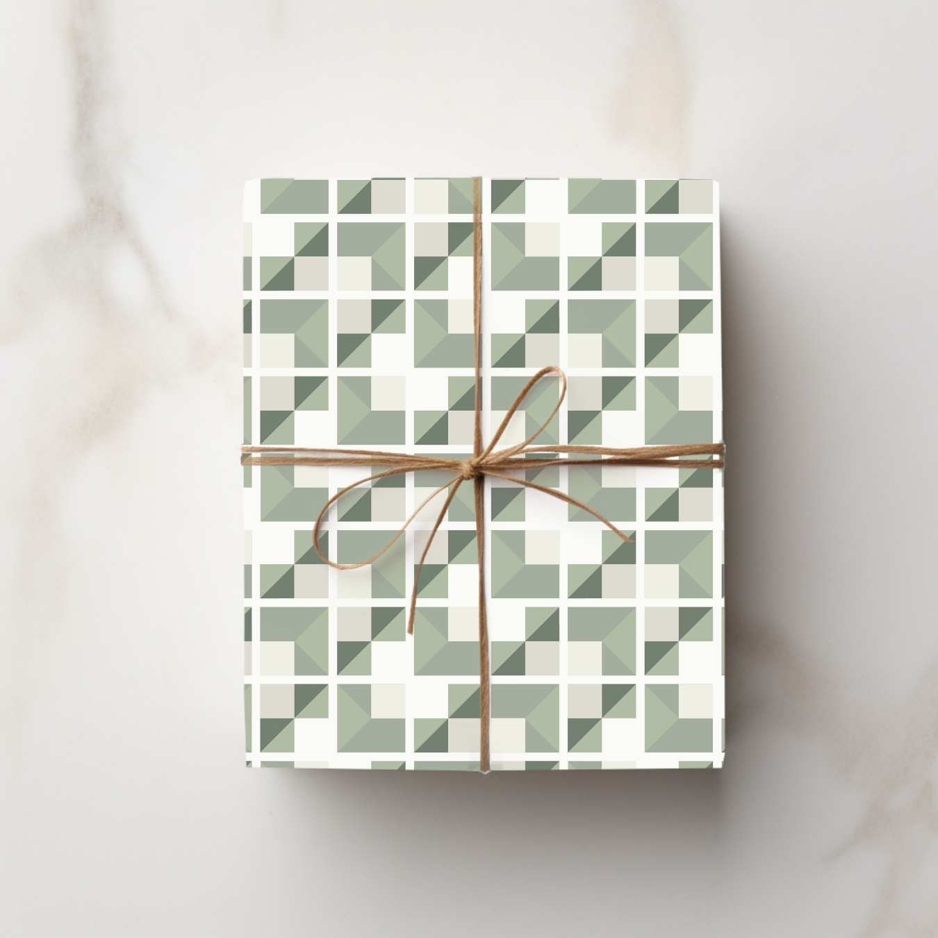 Wrapping Paper | Perfect Placement | Sage Green & Cream