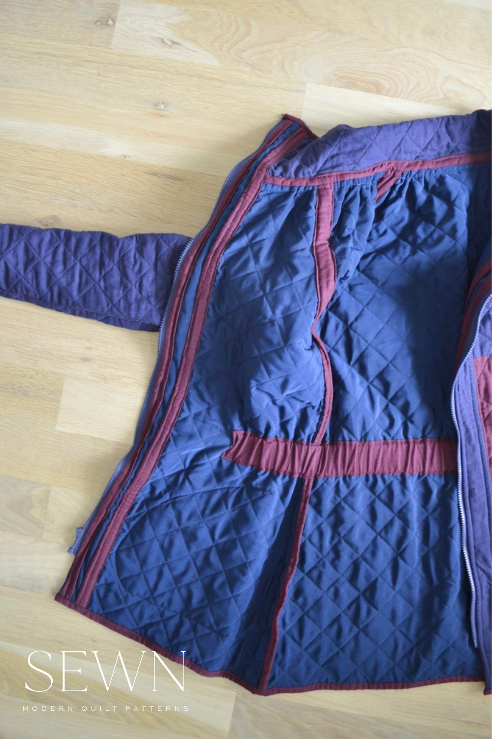 Modern Quilt Coat II – Sewn Modern Quilt Patterns by Amy Schelle