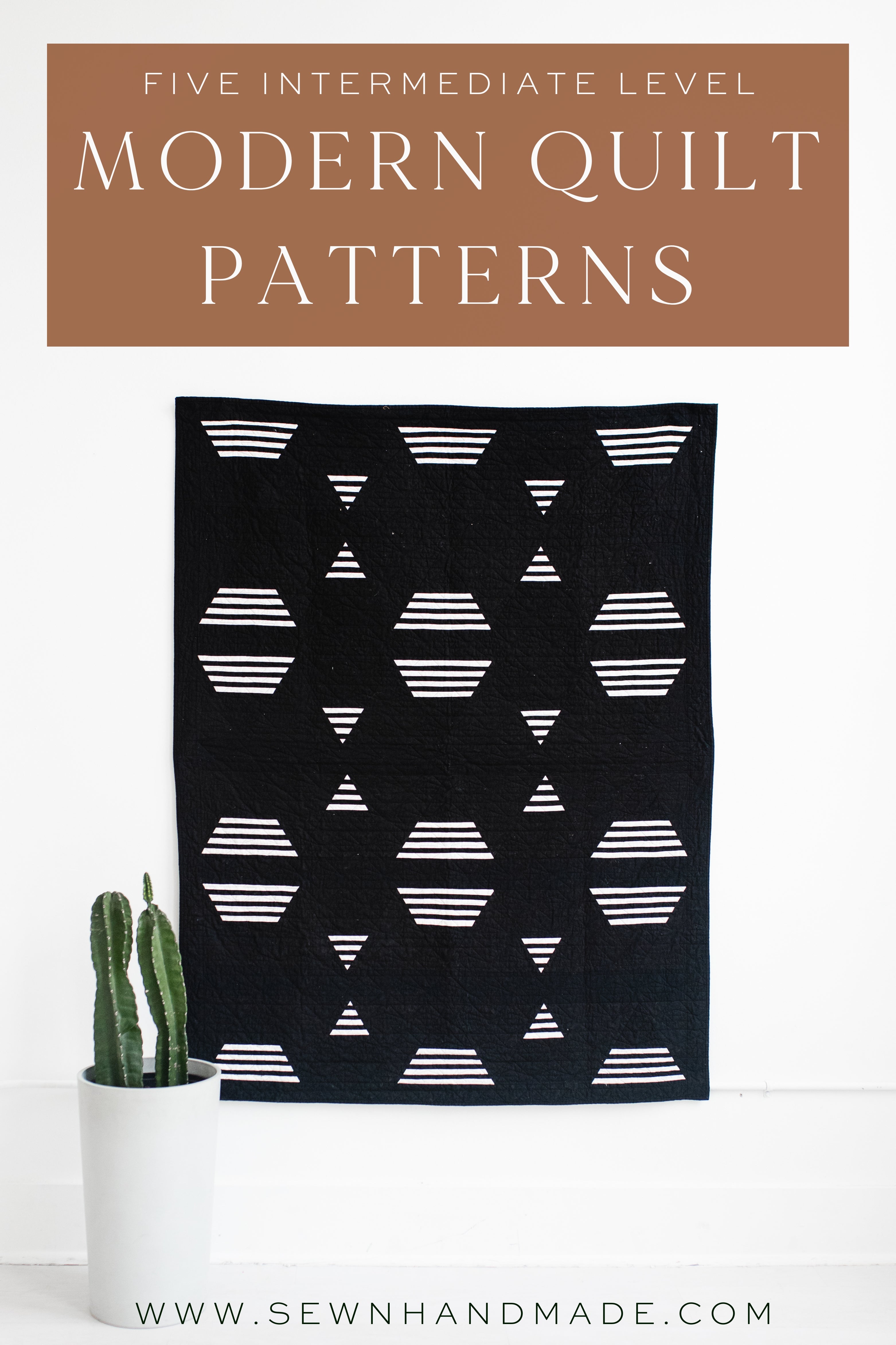 Five Intermediate Modern Quilt Patterns – Sewn Modern Quilt Patterns by ...