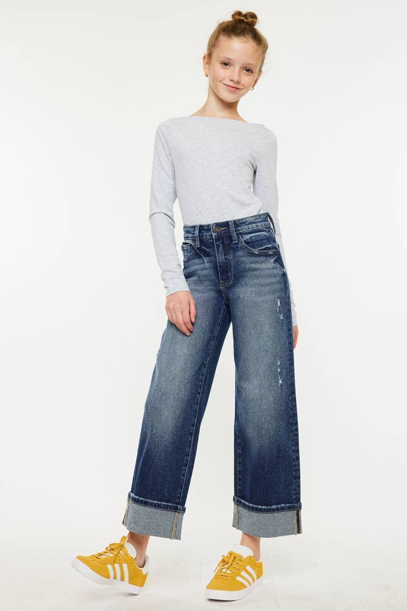 Dark Wash Cuffed
