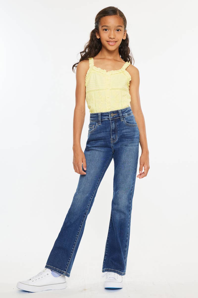 Tween high rise bootcut jean