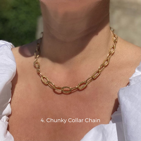 Jewellery-trends-2023-chunky silver and gold chain necklaces 