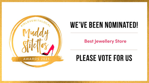 Image of the Muddy Stilettos Awards 2021 for best jewellery store in Kent, RAW Copenhagen has been nominated as best jewellery store in Kent in these Muddy Stilettos Awards 2021