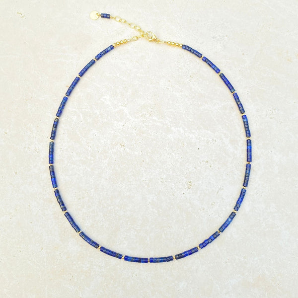  Nike (Victory) Prayer Bead Necklace in Lapis Lazuli