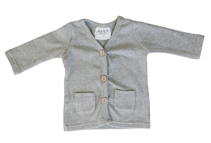 Grey Ribbed Cardigan by Mebie – and Everett