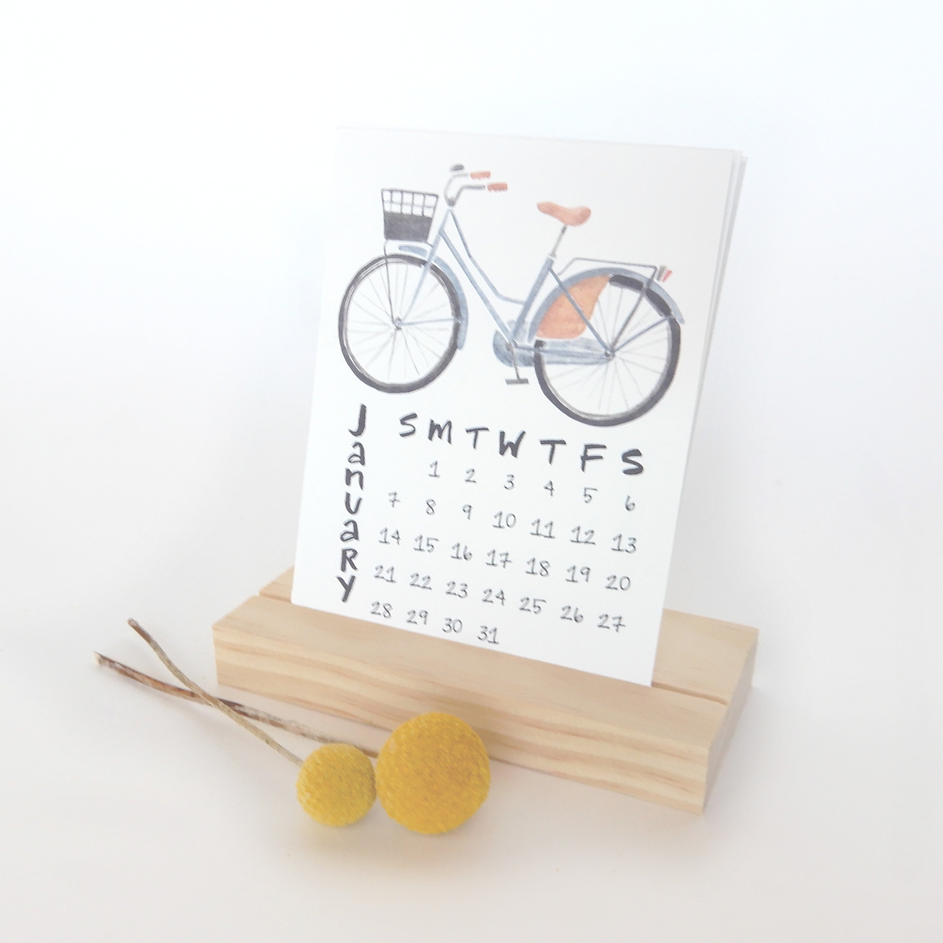 2020 Bike Desk Calendar Sketchy Notions