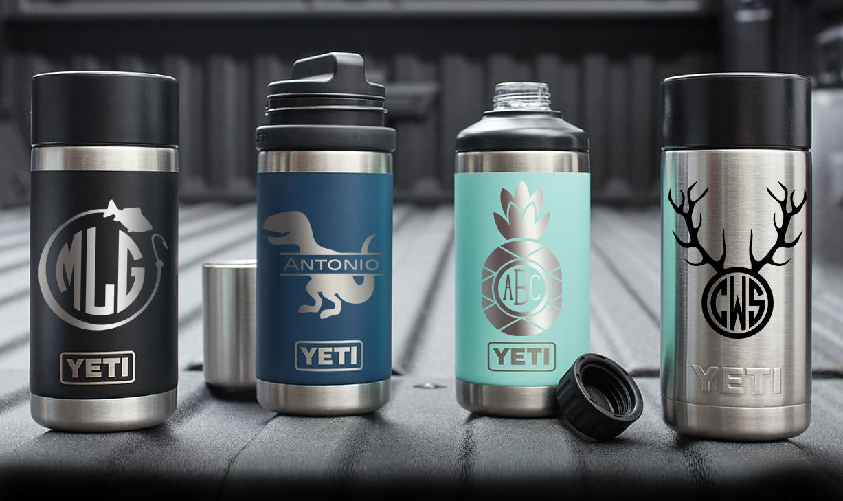 REAL YETI 26 Oz. Laser Engraved Camp Green Stainless Steel Yeti