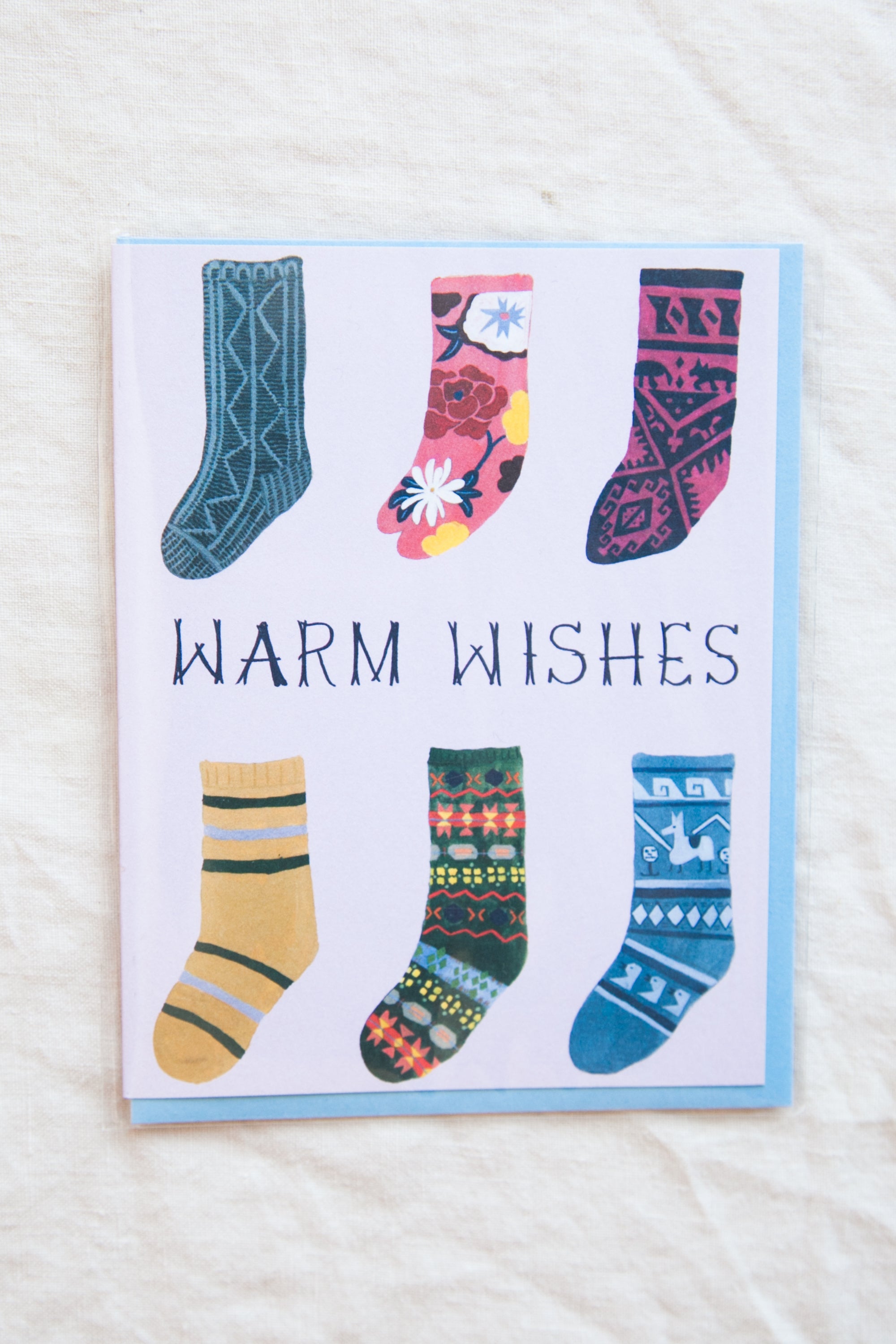 Warm Wishes Socks Card