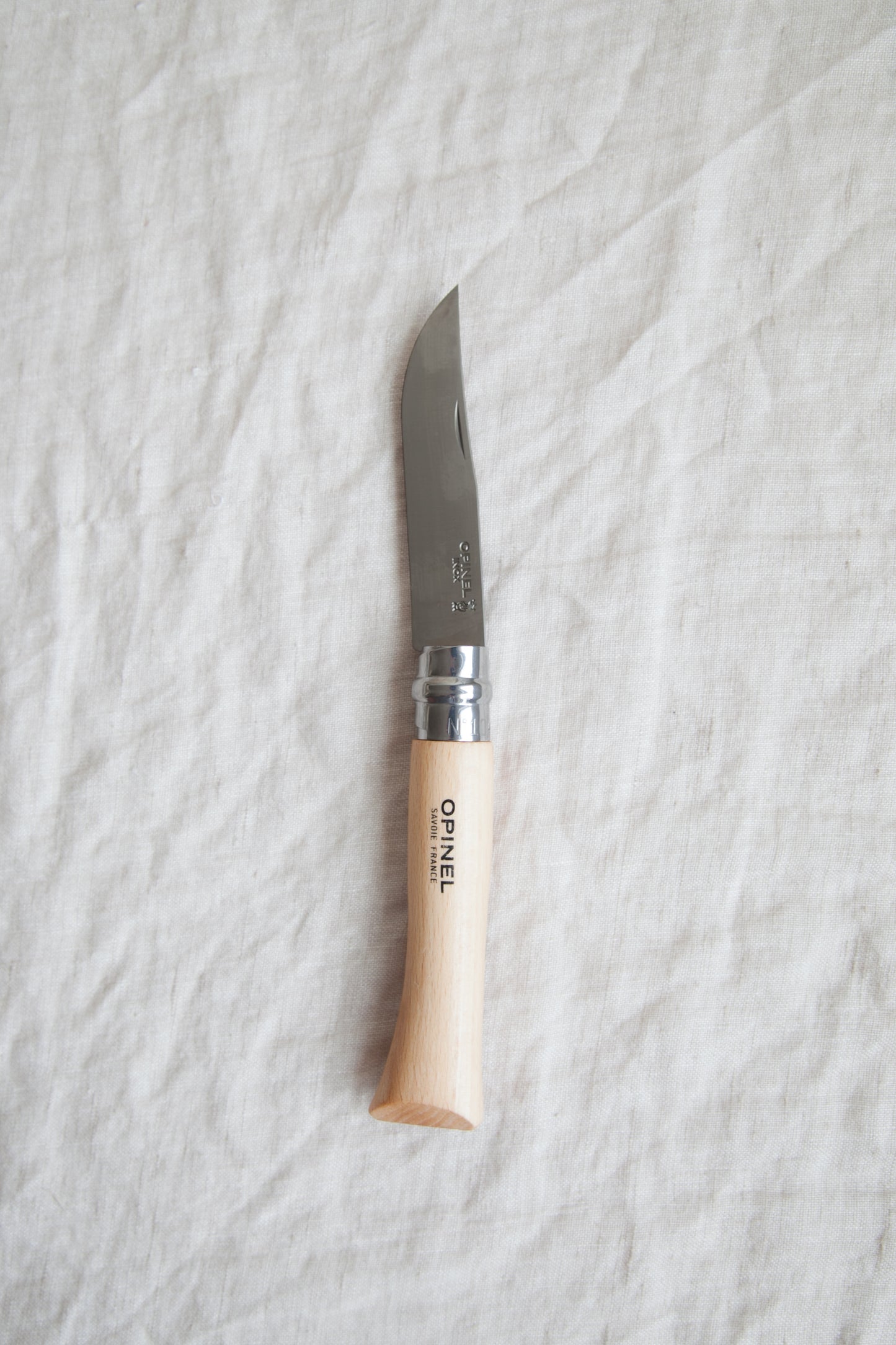 Opinel Mushroom Hunting Knife, Stainless Steel, Beech Wood, Boar's