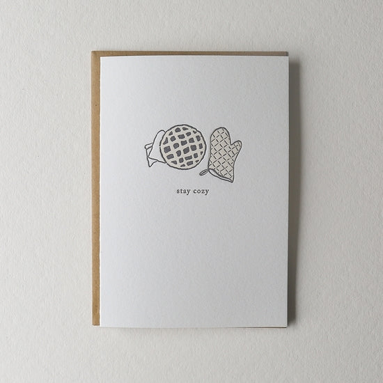 Stay Cozy Pie Greeting Card