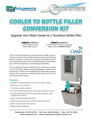 Oasis Bottle Filler Conversion Kit PDF