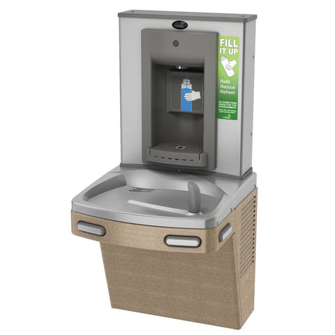 oasis water bottle filler cooler fountain drinking sandstone ss ada finish manual filling stainless steel fillers international commercial equipartsdrinkingfountains