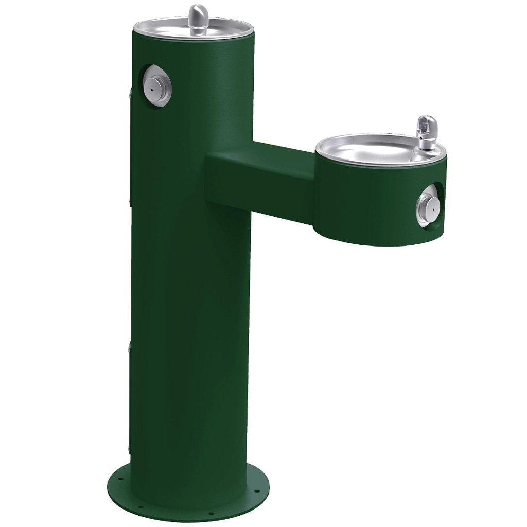 Elkay Outdoor Bi Level ADA Pedestal Fountain ADA And Vandal Resistant   89834 Evergreen 