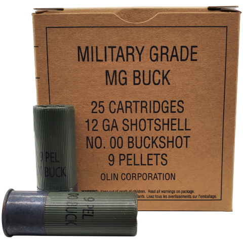 12 Gauge - Winchester Military Grade 00 Buckshot | Velocity Ammunition ...