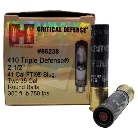 410 Gauge Hornady Critical Defense 2 5 Triple Defense Velocity Ammunition Sales