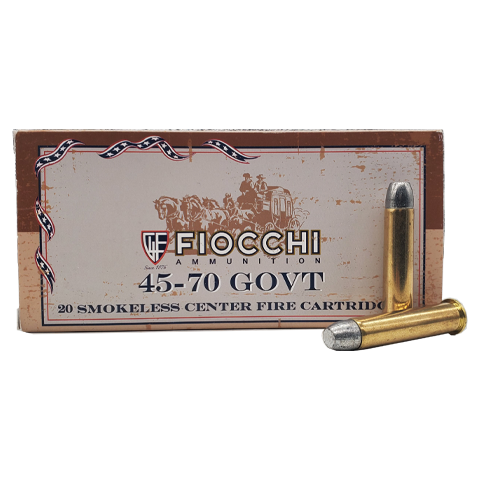 45 70 Fiocchi 405 Grain Lead Round Nose Flat Point Velocity Ammunition Sales