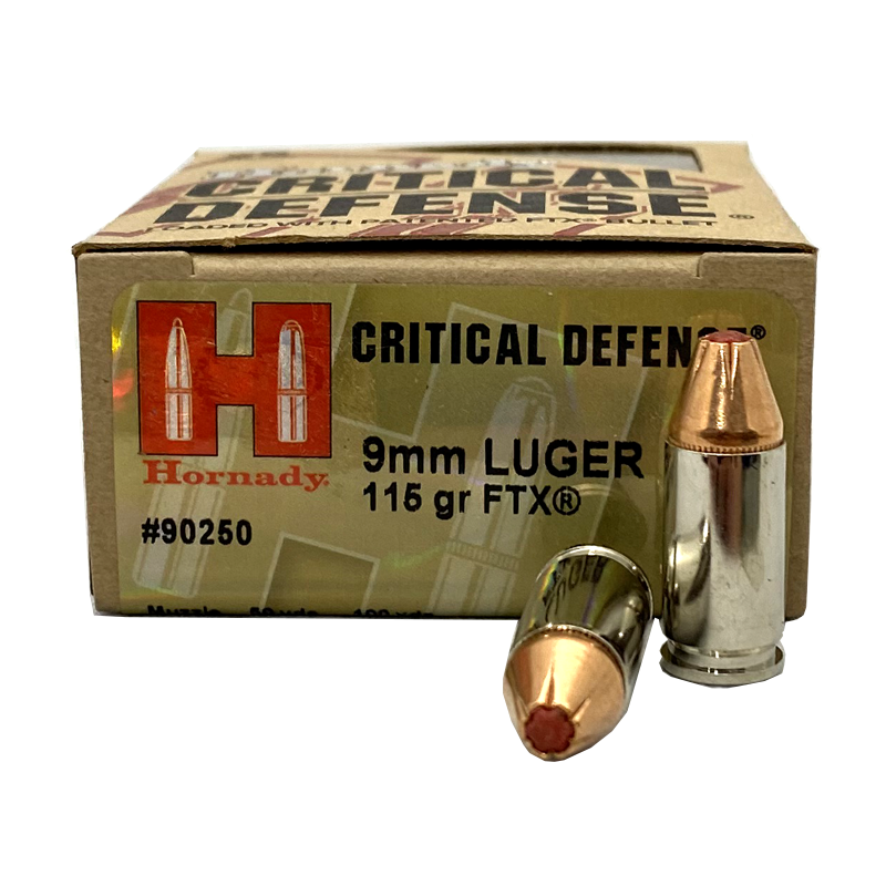 hornady critical defense 9mm 100gr ftx