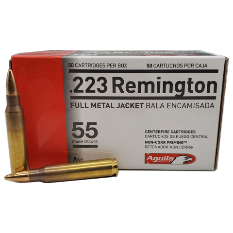 223 Rem - Aguila 55 Grain Full Metal Jacket | Velocity Ammunition Sales